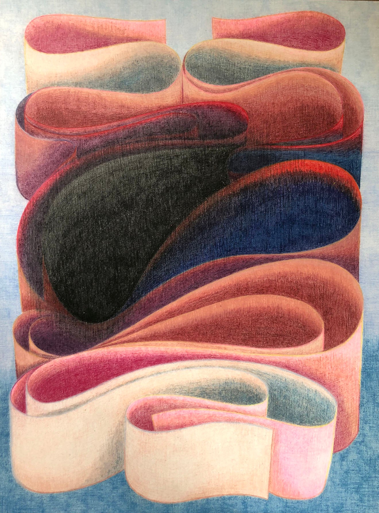 Rich Inner Life by Alanna Hernandez - Colored pencil on paper